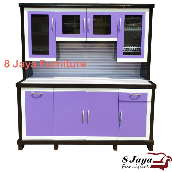 45 Contoh Desain Dapur Warna Ungu Cantik Dan Kalem