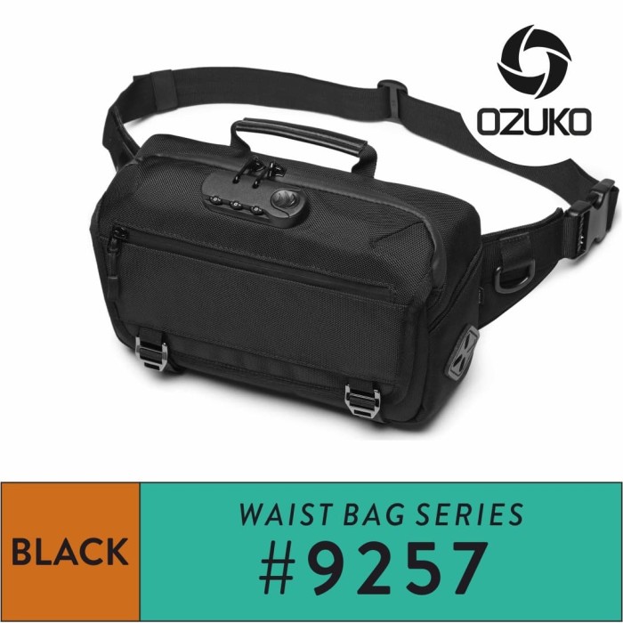 Jual Ozuko Waistbag #9257 Black - Jakarta Utara - Ozuko