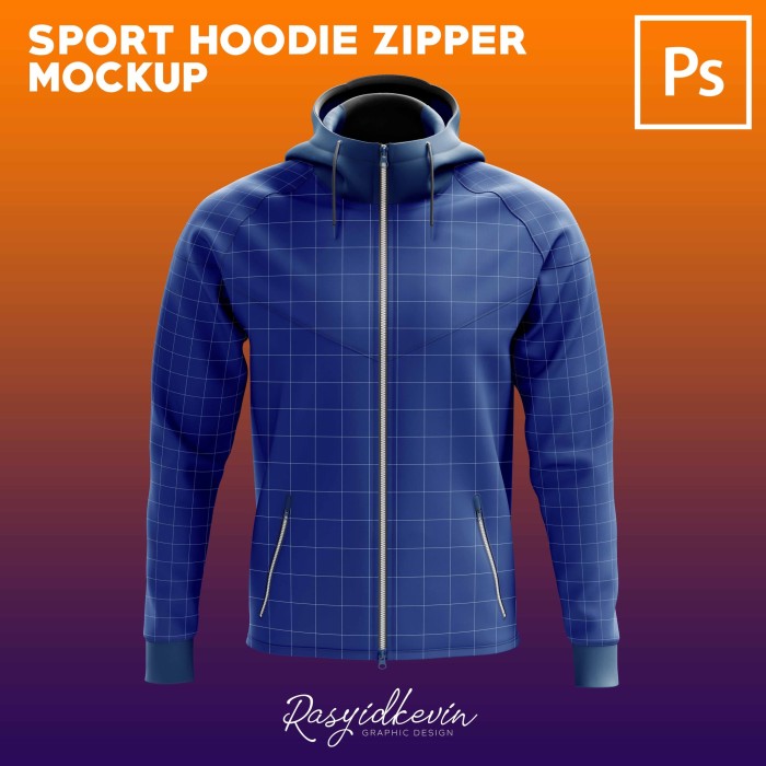 Download Jual Mockup Hoodie 20 Sport Hoodie Zipper Front Photoshop Only Jakarta Selatan Rasyidkevin Creative Tokopedia PSD Mockup Templates