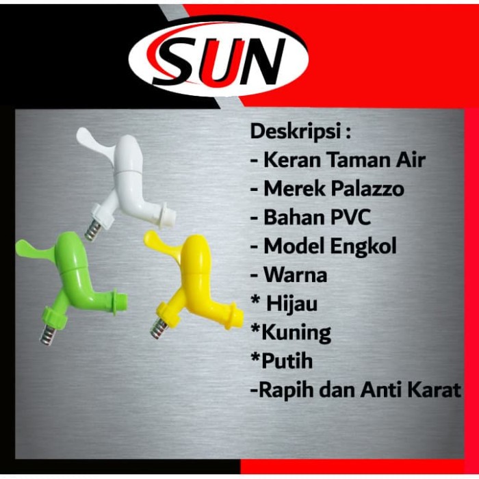 Jual keran air PVC Plastik Engkol Stik Sambungan Selang ...