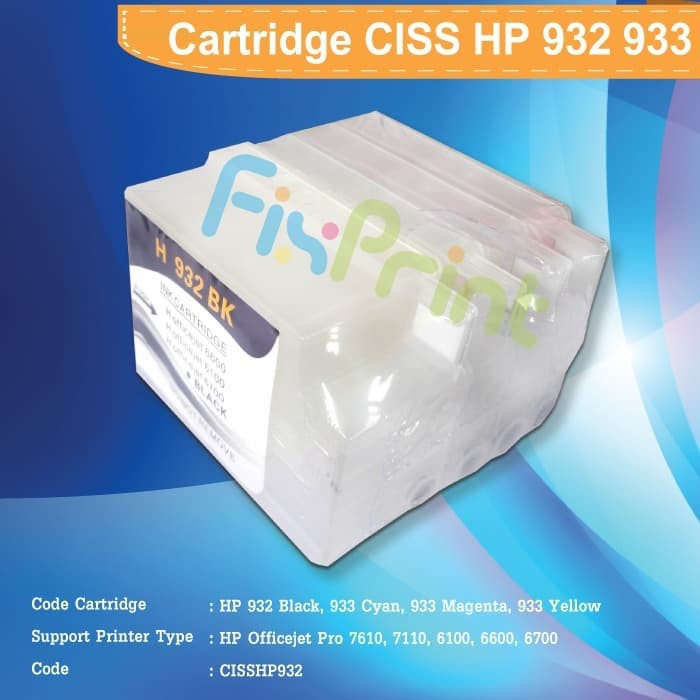 Jual Cartridge CISS Infus 932 933 Refill Printer HP 7610