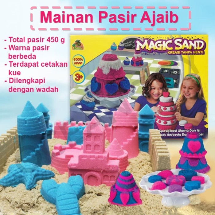 Jual Mainan  Anak  Pasir  Ajaib Magic Sand Murah  OCT9001 