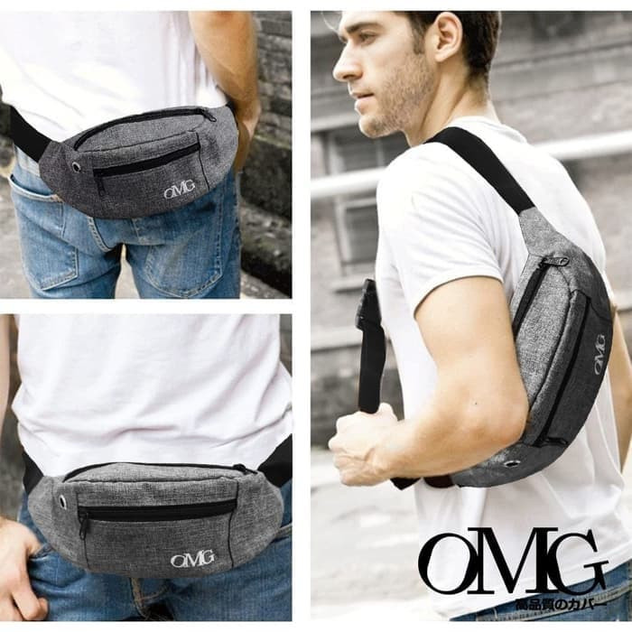 Jual Waist bag Waistbag Pria Wanita Tas selempang Pinggang