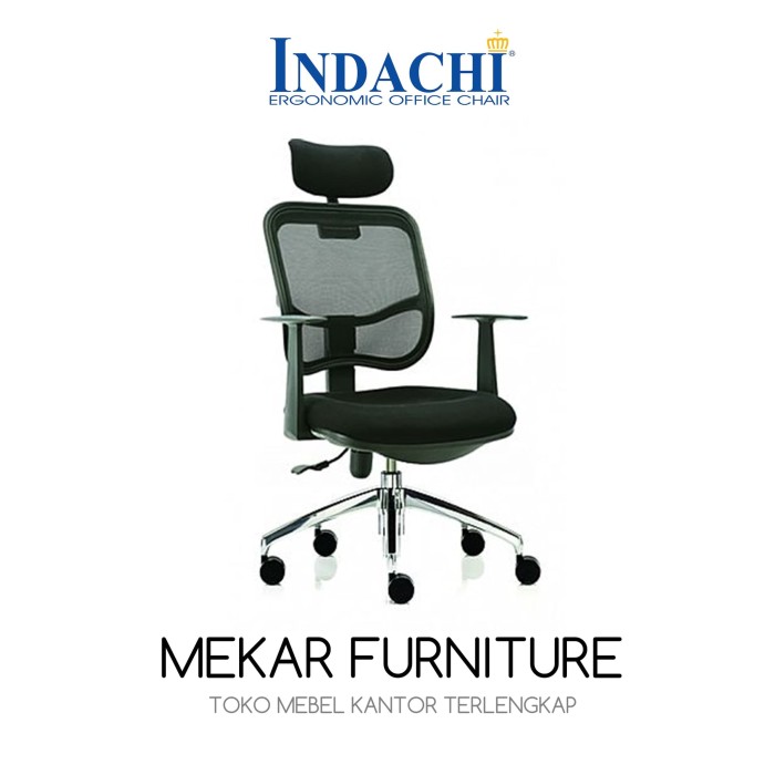 Jual Kursi Kantor  Indachi  D 3001 CR Kaki Chrome 