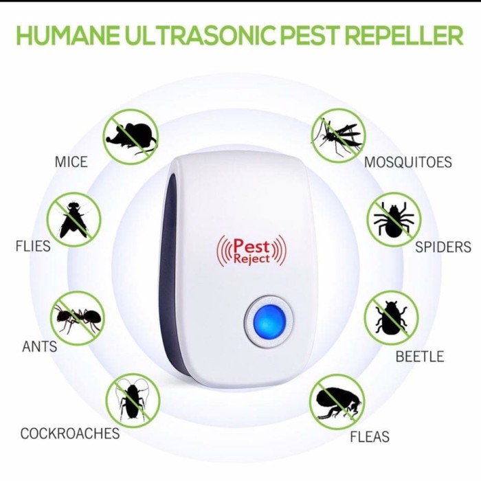 Foto Produk Alat Pembunuh Nyamuk Kecoa Tikus Elektronik Ultrasonik dari good_price store 2