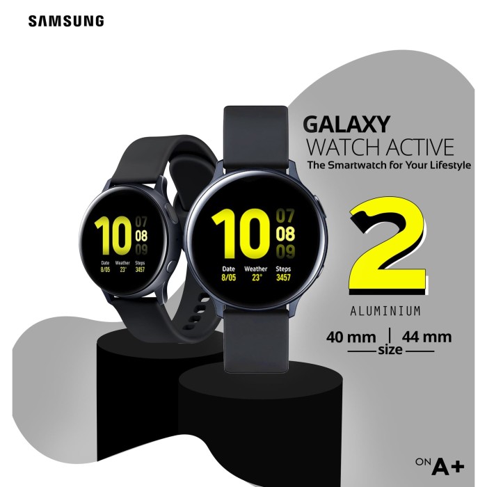 Jual SAMSUNG Galaxy Watch Active 2 Aluminum 44 mm Aqua