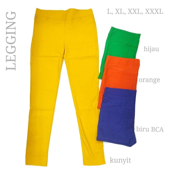 Jual Celana  Legging  L 3XL katun import strit pinggang 