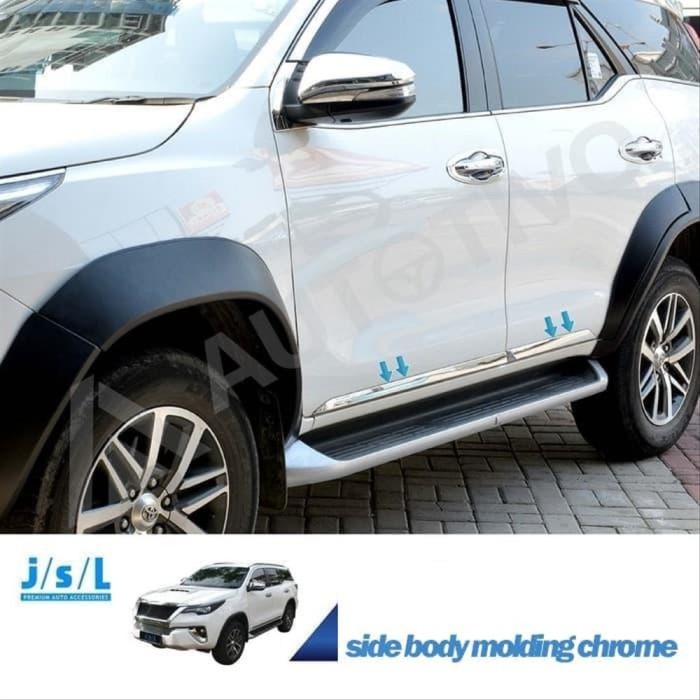 Jual All New Fortuner List Body Samping Jsl Side Body Moulding 2016 Garn Jakarta Utara Sytkz Tokopedia