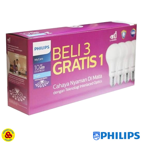 Jual PHILIPS LAMPU LED MYCARE 10W PAKET LED BULB 10 WATT ...