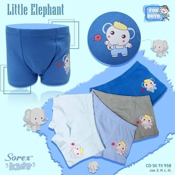 Jual Celana  Dalam  Anak Cowok Boxer Laki Hot Pants Elephant  