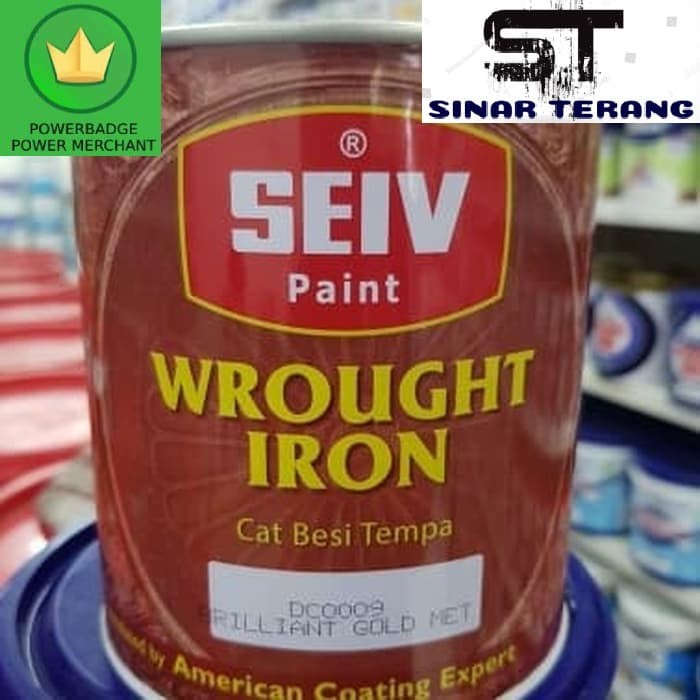 Jual SEIV WROUGHT IRON cat besi tempa warna emas gold 0009 ...