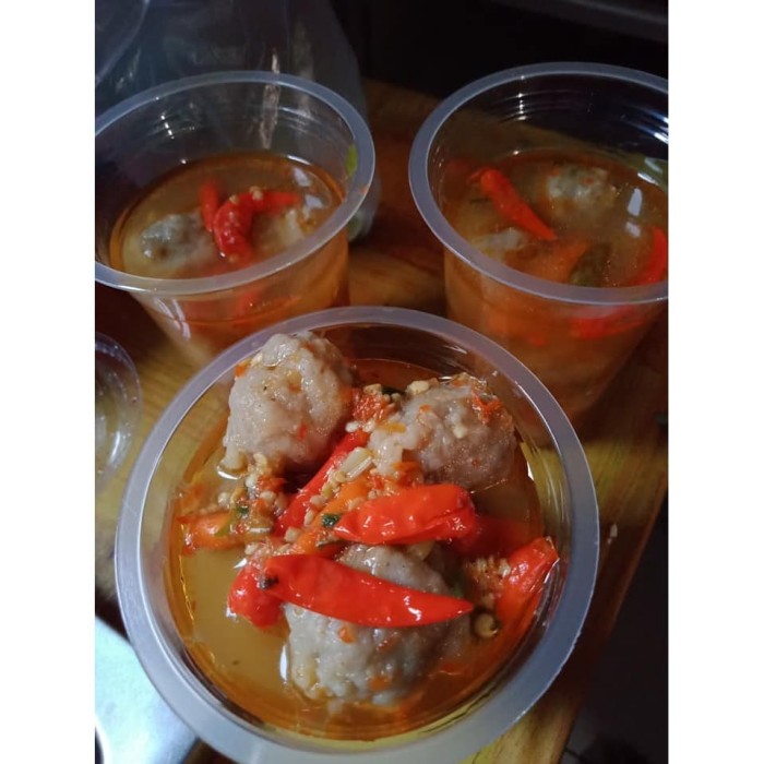 Resep Bakso Pentol Kuah Pedas Hijab Casual