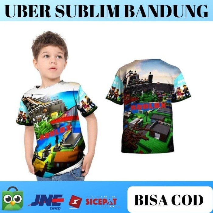 Jual Kaos Baju Anak Full Print Karakter Game Gaming Roblox 3 - nike fire and water roblox