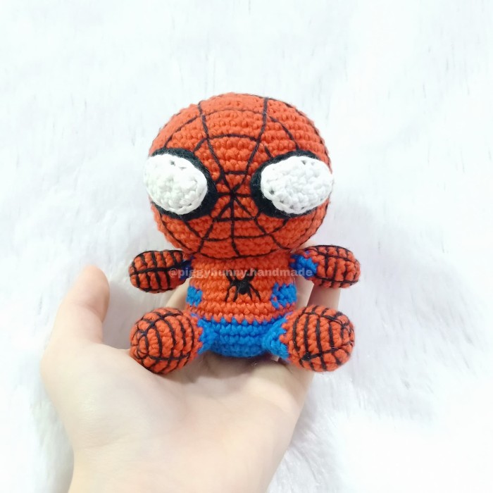 spiderman toys gift for baby boy crochet toy Amigurumi Spiderman toys