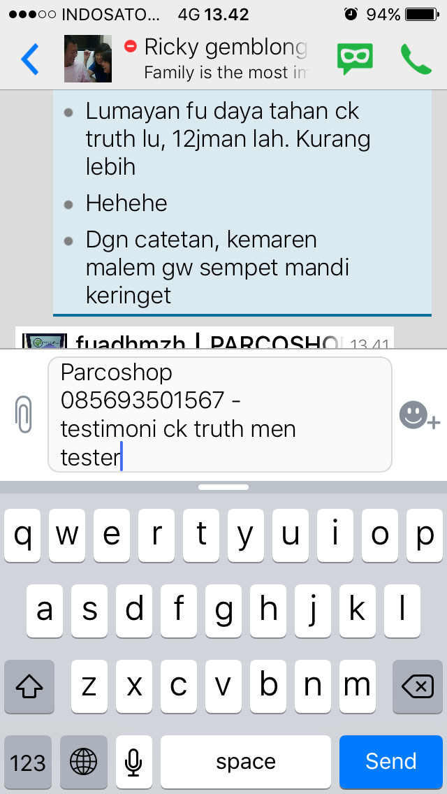 Jual Parfum Pria Dan Wanita Original Calvin Klein Ck Truth Men Tester Kota Depok Farpum Ruangan Mobil Tokopedia
