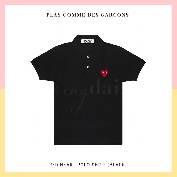 polo shirt with heart logo