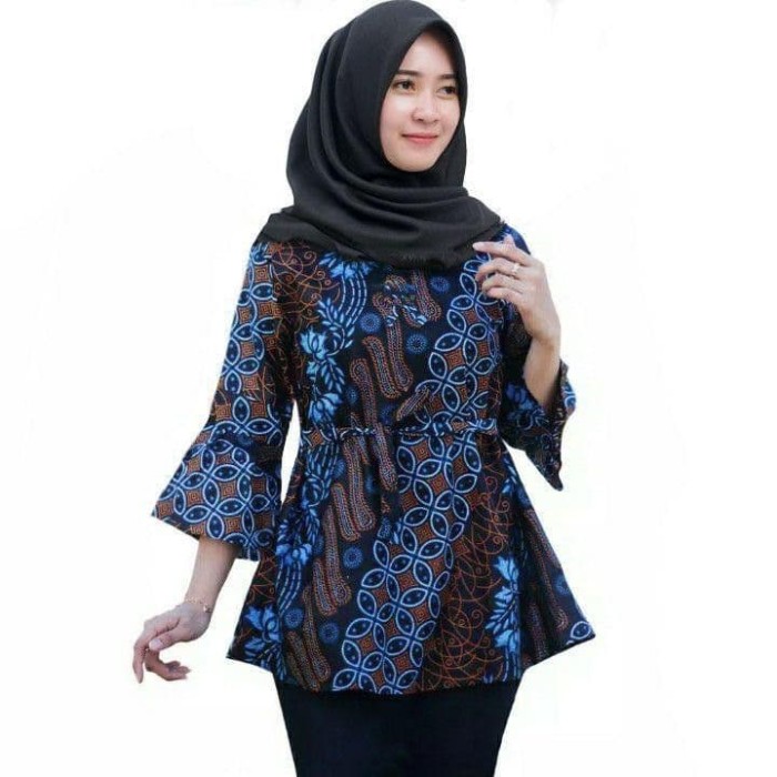 Jual Atasan batik wanita trompet / BLOUSE BATIK - Kota