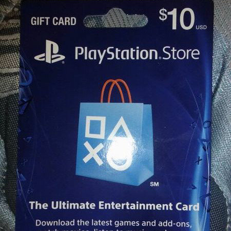 sony playstation $10 gift card