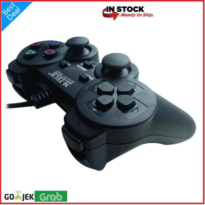 Jual Gamepad SINGLE Getar Black - Stick PC Laptop
