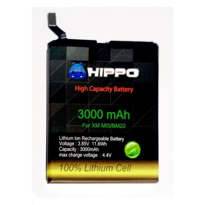 Jual Baterai Hippo Xiaomi Mi5 Mi5 Pro Mi   5 Prime BM22 3000 mAh Garansi