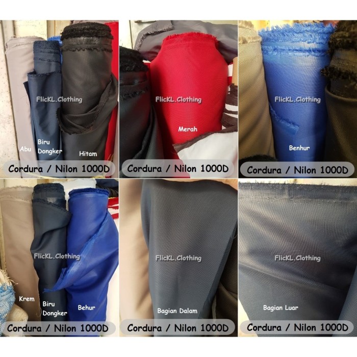 Jual Bahan Kain  Parasut  Cordura Nylon Nilon 1000D Parasit 