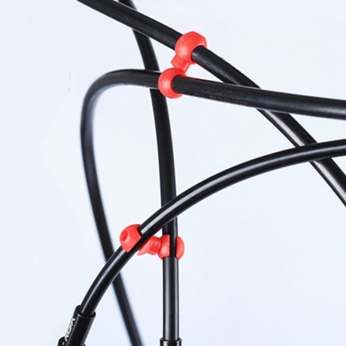 Foto Produk 1Pcs Klip Penjepit Kabel Sepeda Bentuk S - Hitam dari Sunny Go Adventure