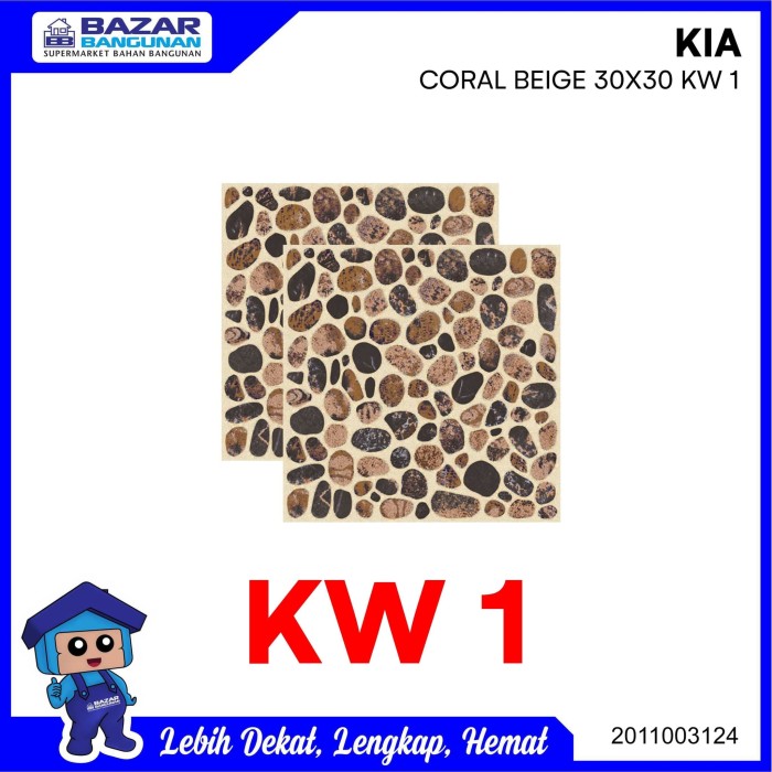  Jual  KERAMIK  LANTAI KAMAR MANDI KASAR  FLOOR TILE KIA CORAL 