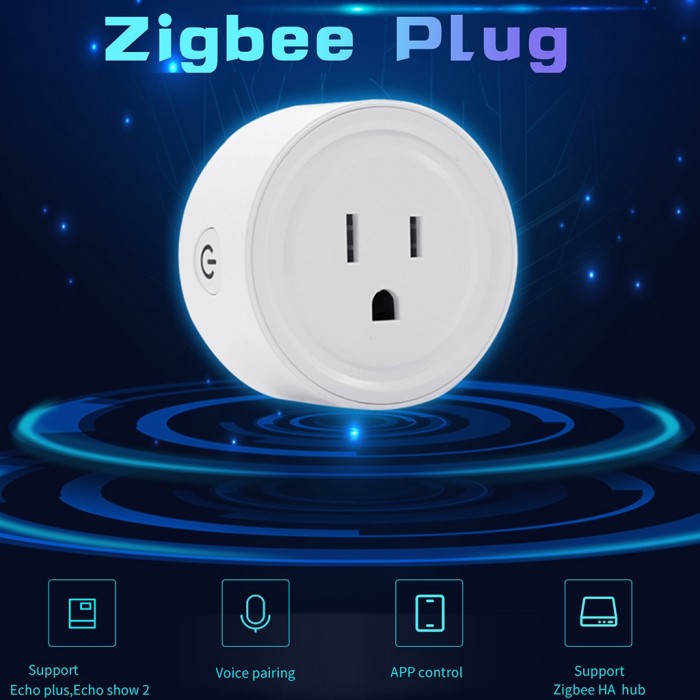 Zigbee Smart Module Socket Plug Switch For Amazon Alexa//SmartThings Hub ControlA