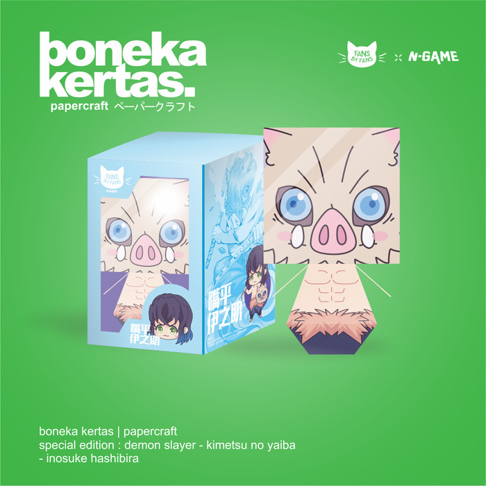 Jual Boneka Kertas Papercraft Inosuke Demon Slayer Kimetsu No - apple on twitter demon slayer unleashed props roblox