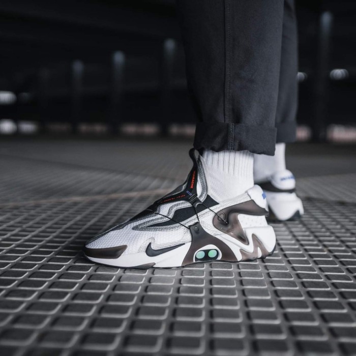 adapt huarache white black
