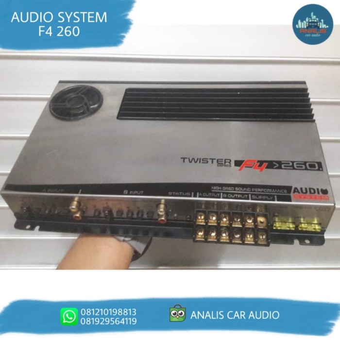 Power AUDIO SYSTEM Twister F4 - 260 made in Italy
