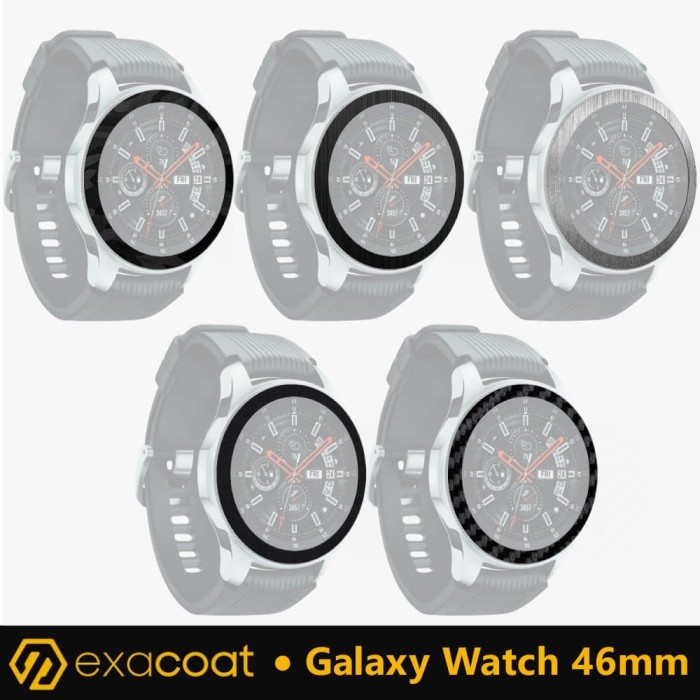 Jual Exacoat Samsung Galaxy Watch 46mm Skin / Garskin - Titanium Black