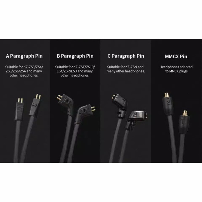 KZ Bluetooth Module Upgrade Cable HiFi Wire Cord for MMCX Plug Headphones Adapte