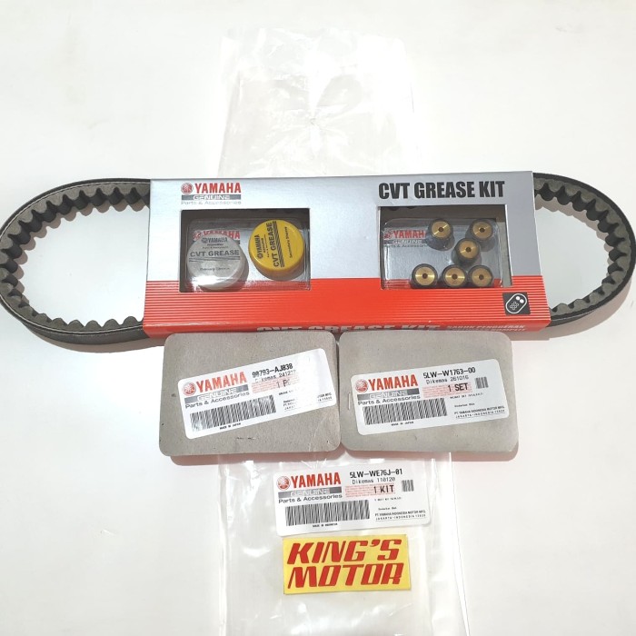 Foto Produk VBELT, ROLLER, GREASE (KOMPLIT) MIO,SOUL, FINO, NOUVO KARBU (5LW WE76) dari King'S Motor