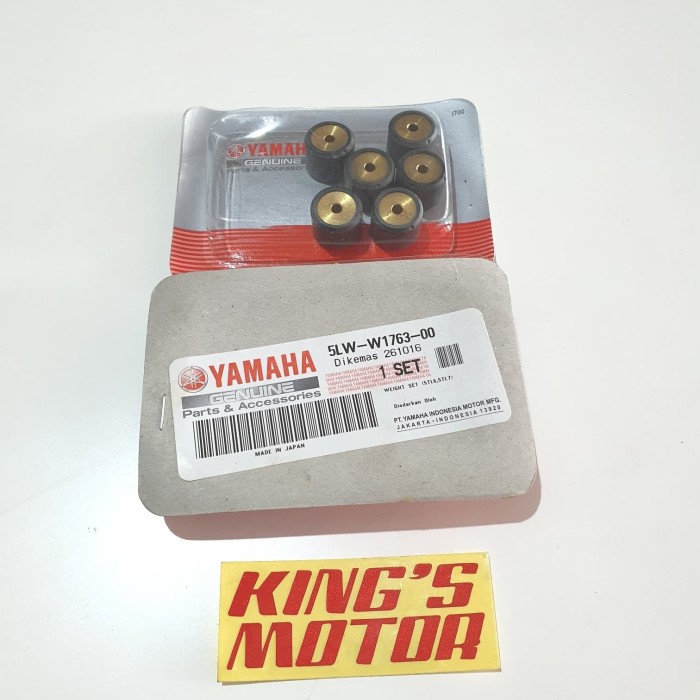 Foto Produk ROLLER NOUVO, MIO, J, SOUL, GT, FINO, FI, (5LW W1763) 12gr ASLI YAMAHA dari King'S Motor