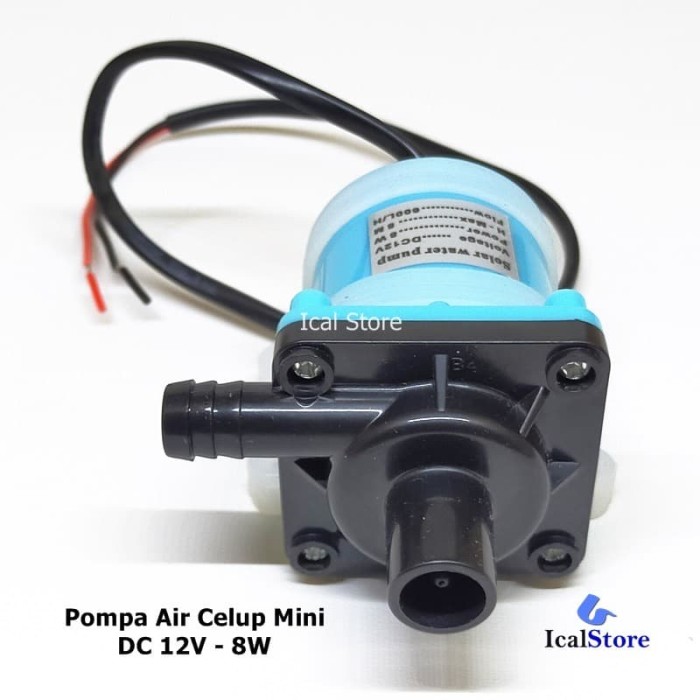 Pompa Air Celup Mini DC 12 Volt 8 Watt Submersible Solar ...