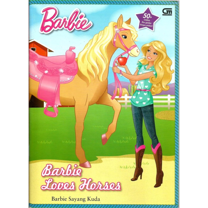 Bisa Bayar Dirumah Buku Mewarnai Barbie Sayang Kuda Buku Menggambar Untuk Anak Murah Lazada Indonesia