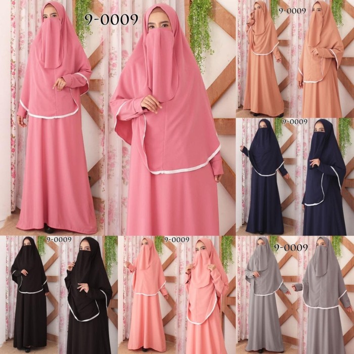 Promo Baju Gamis Syari Syar i Syar’i Cadar Set Baju Gamis Wanita 9-0009