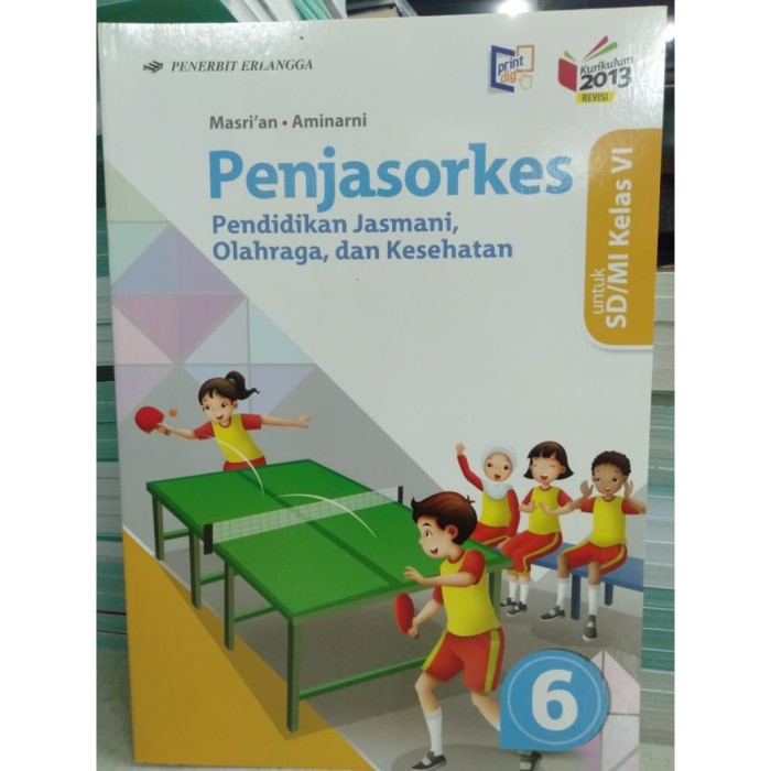 Jual buku kelas 6 sd penjasorkes / pjok / penjaskes sd kelas 6 sd