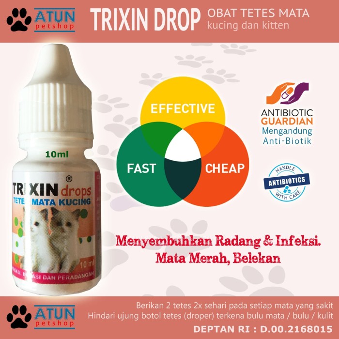  Jual  Obat  Mata  Kucing  TRIXIN Atasi Iritasi Belekan Dan 