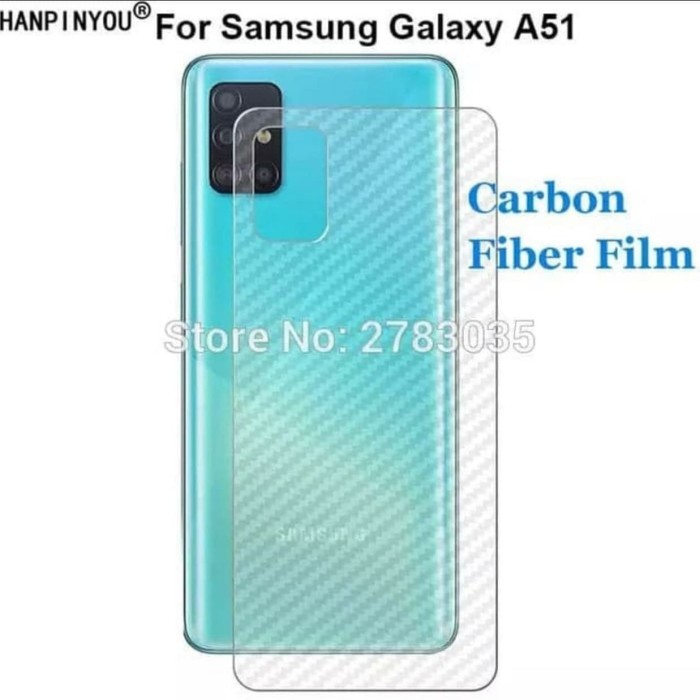 Foto Produk SKIN CARBON GARSKIN SAMSUNG A51 - ANTI GORES BELAKANG SAMSUNG A51 dari BenuaCell