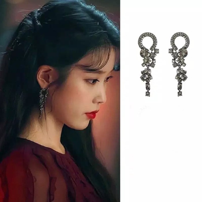 Jual Tee0488 Anting Tusuk Tindik Wanita Kdrama Korea Hotel Del
