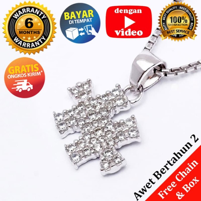 Jual Kalung  Perak EMAS  PUTIH  ASLI  KOREA WG 389 Garansi 