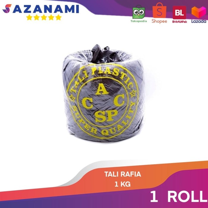 Jual TALI RAFIA GULUNGAN BESAR 1KG FULL TAL   I PLASTIK HITAM