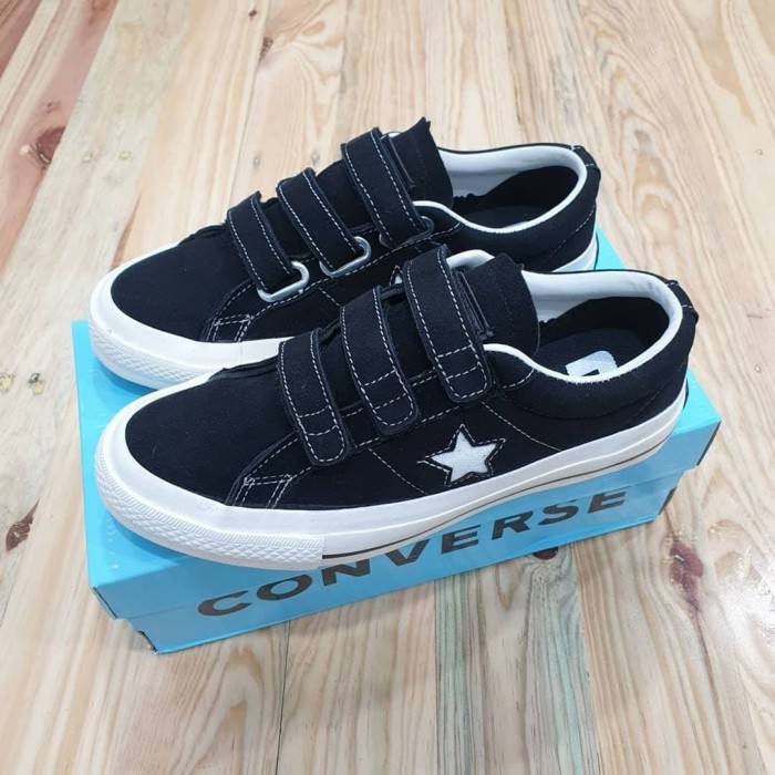 one star converse velcro