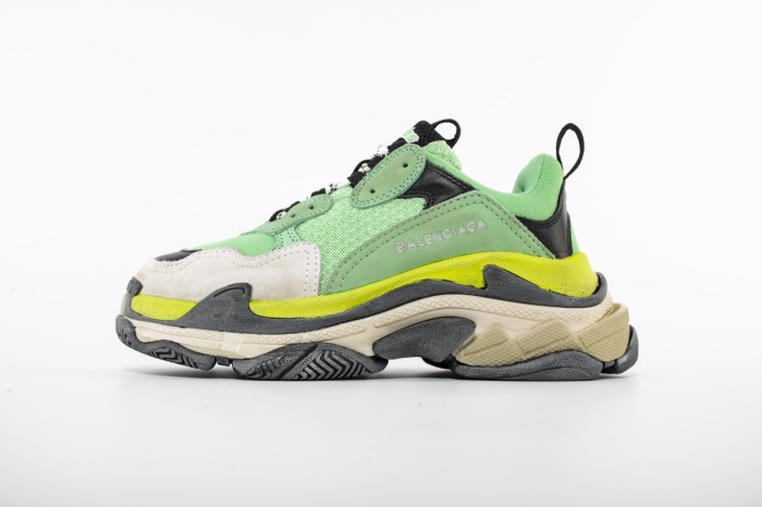 balenciaga shoes triple s green
