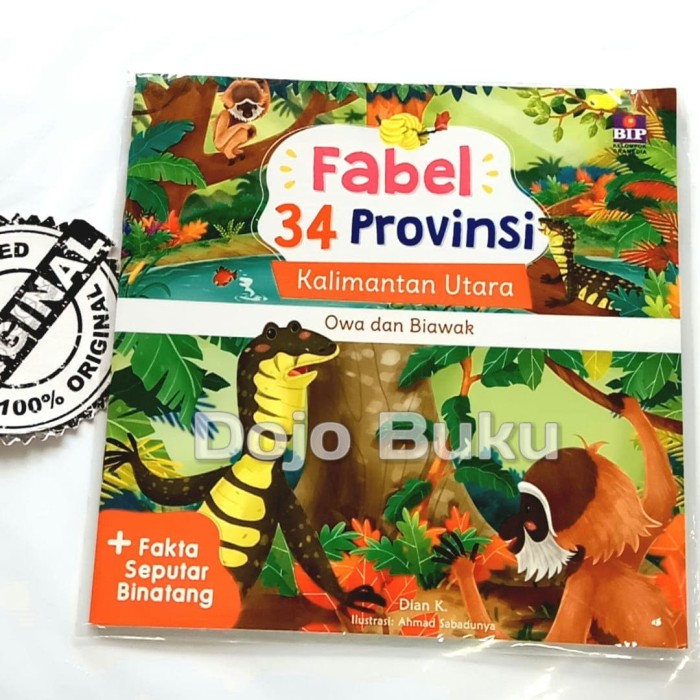 Jual Fabel 34 Provinsi Kalimantan Utara Owa Dan Biawak By Dian