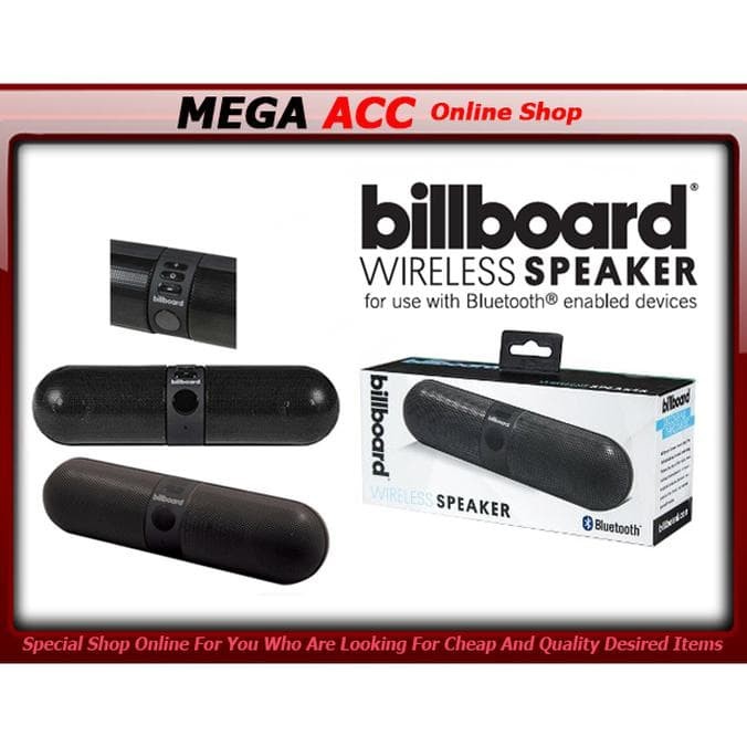 billboard bluetooth wireless pill speaker