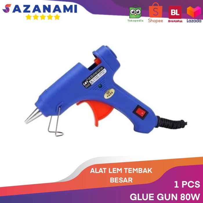 Jual Alat Lem Tembak Besar 80 Watt glue gun Lem Bakar Cair +isi Refill