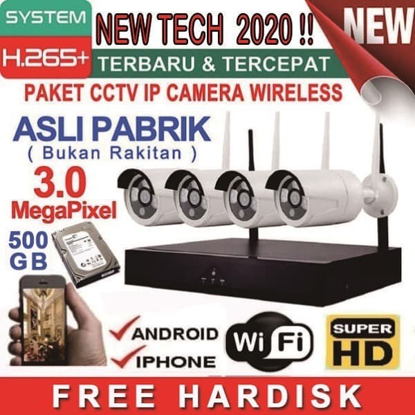 Jual PAKET CCTV KAMERA CCTV CCTV CCTV WIRELESS 